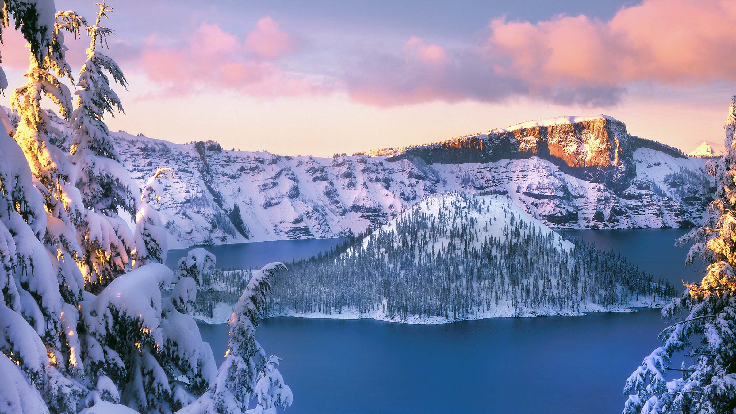 Crater Lake in Winter