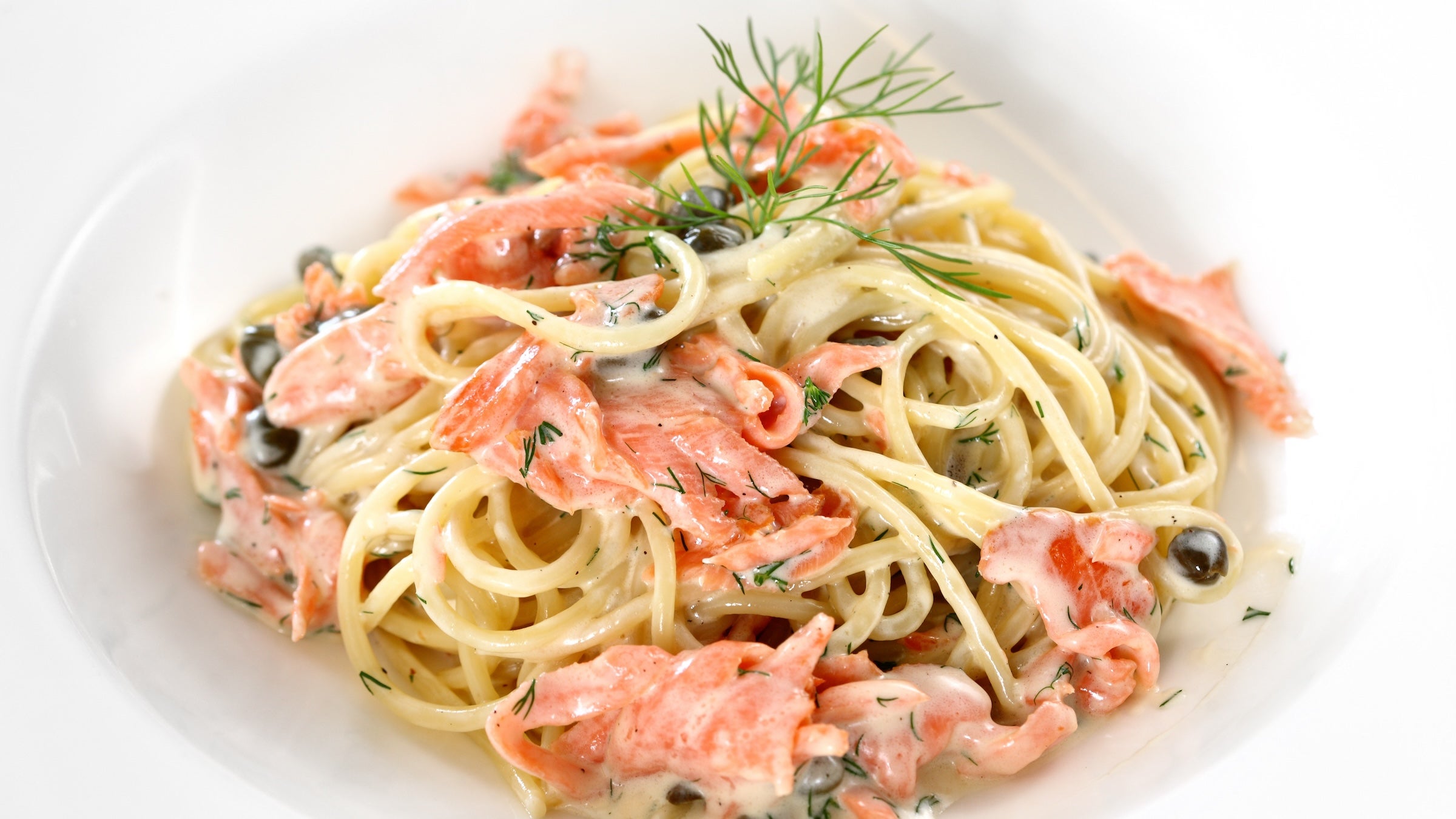 salmon spaghetti