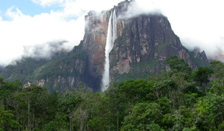 "tallest waterfall, Angel Falls, Venezuela"