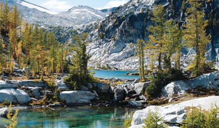 DaveTate Sprite-Lake 445x260 27128 A small waterfall replenishes Sprite Lake (David Tate)