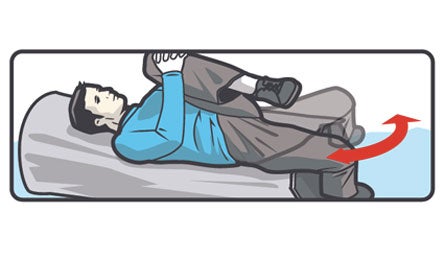 "You can do this IT band stretch in the field. (Supercorn)"