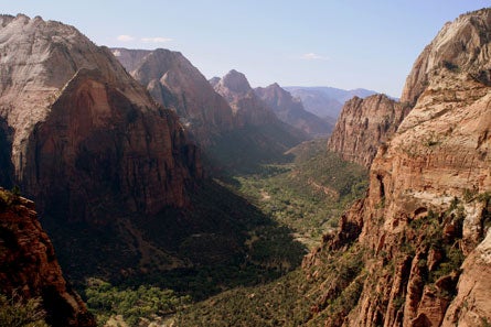 Contest IMG 0649 445.jpg 28936 Zion Canyon from the Angel's Landing summit - Zion National Park, Utah