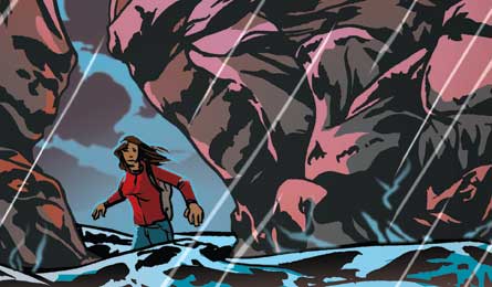 "Flash flood.     (by J Dombrowski)"