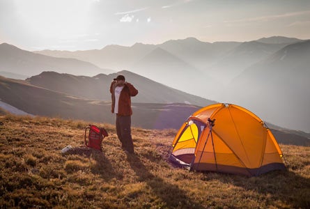 McClellanCamping 445x300.jpg 32437 Enjoying a summer evening while preparing for a late hike in the Rocky Mountains of Colorado.