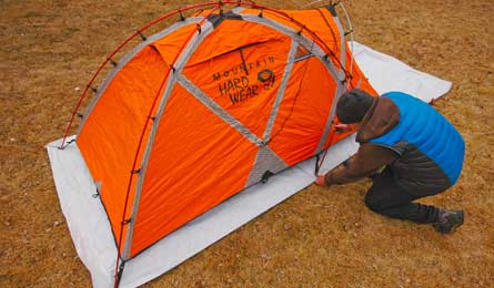 "Prolong the waterproof characteristics of your tent floor by making a simple, inexpensive groundsheet out of a common construction material called&hellip;"