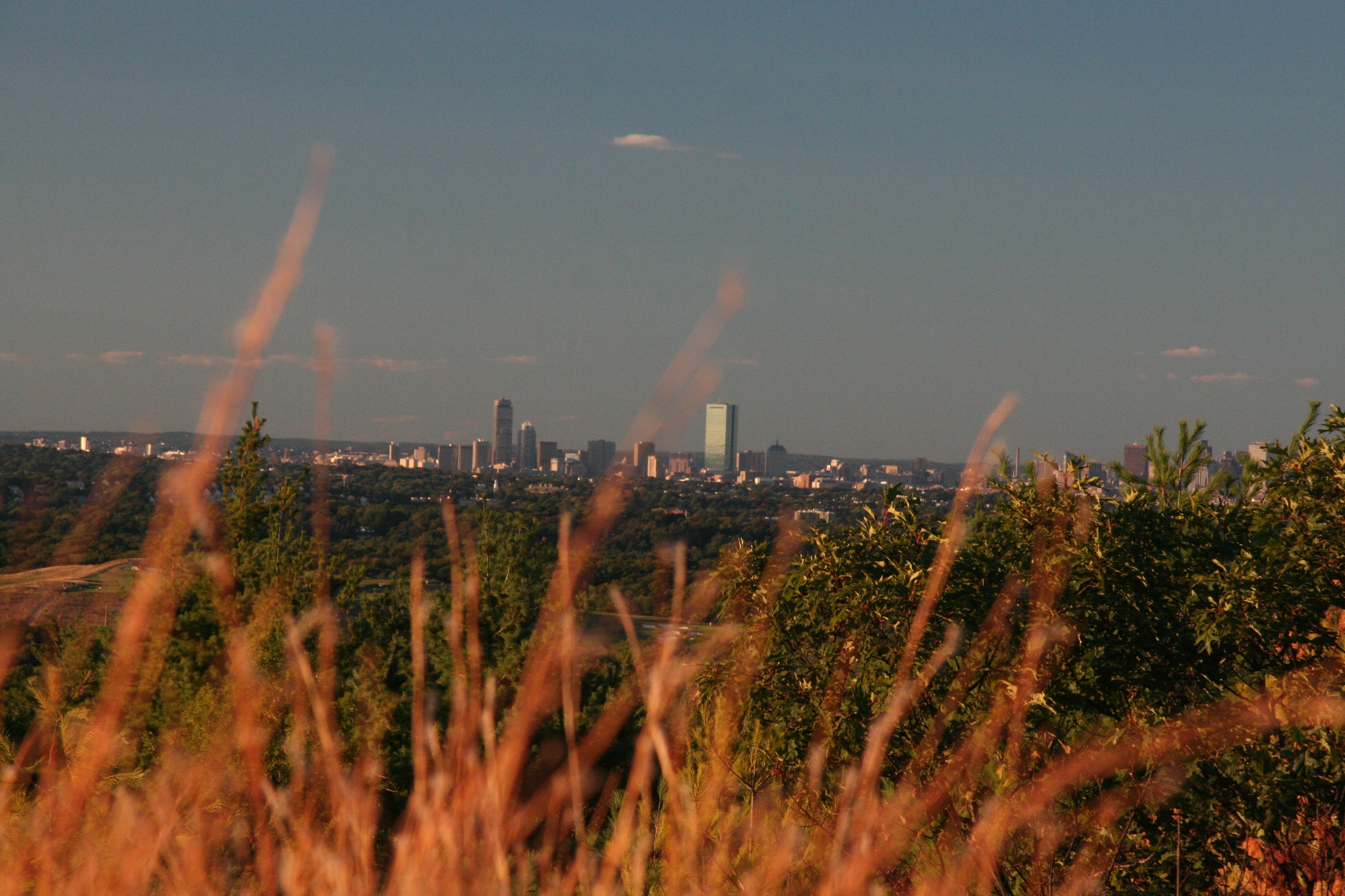 "Boston skyline from Blue Hills Reservation"
