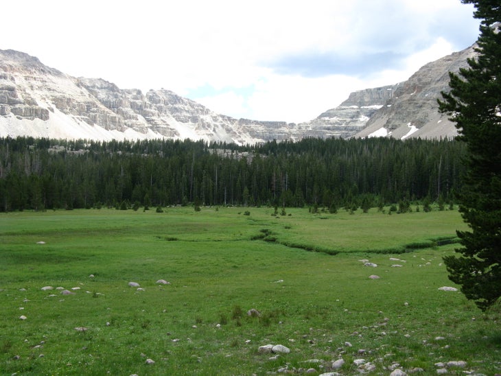 Approaching Amethyst Lake None