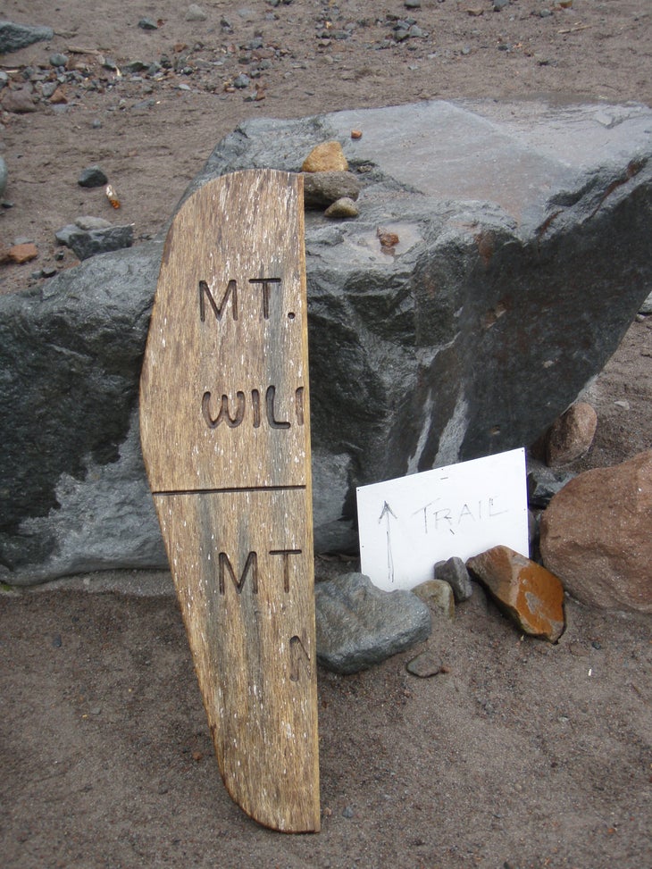 Broken Wilderness Sign None