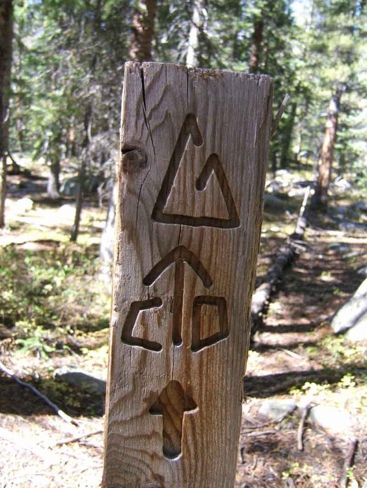 CDT sign Continental Divide Trail