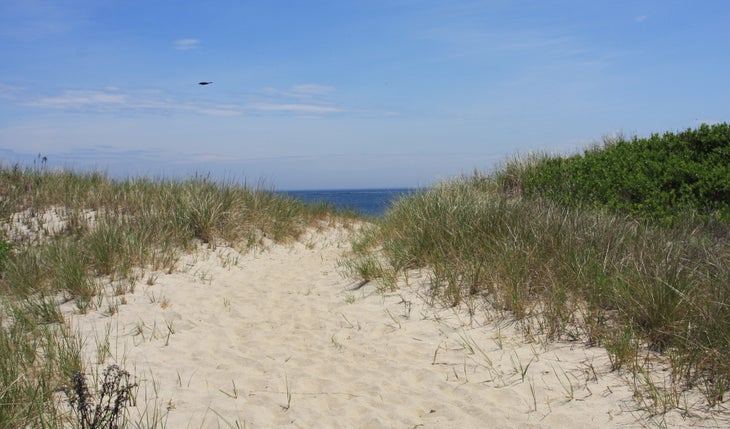 Entrance to the beach None