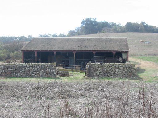 Front view of the barn None