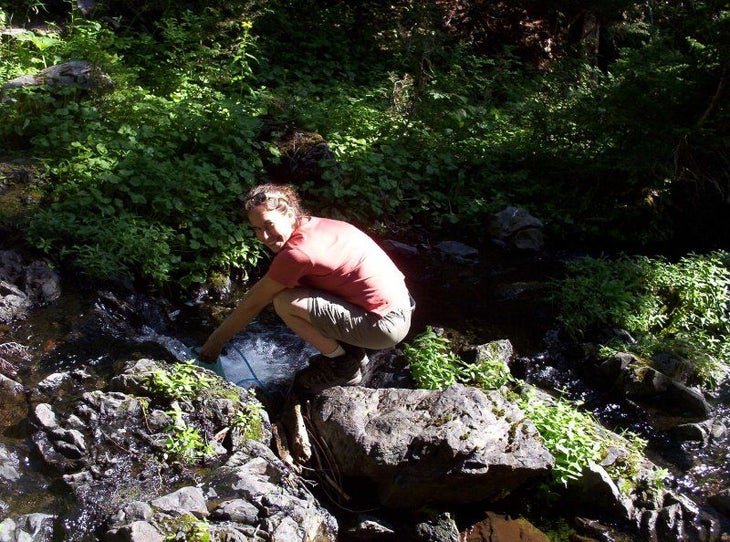 Good spot to filter water None