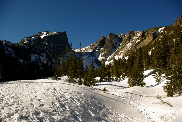 Hallet Peak and Flattop Mountain None