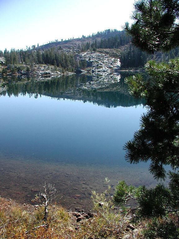 Island Lake Wide Shot None