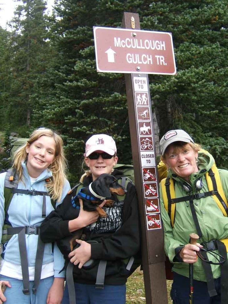 McCullough Gulch trailhead sign None