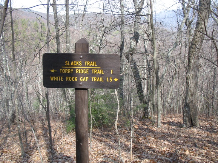 Slacks Overlook Trail Junction None