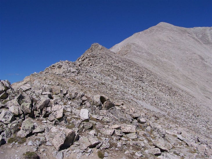 The ridge None