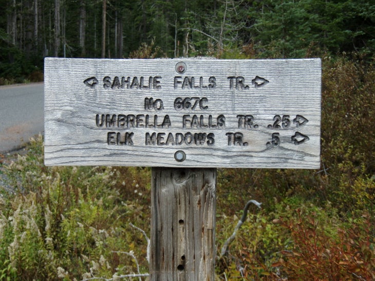 Trailhead sign None