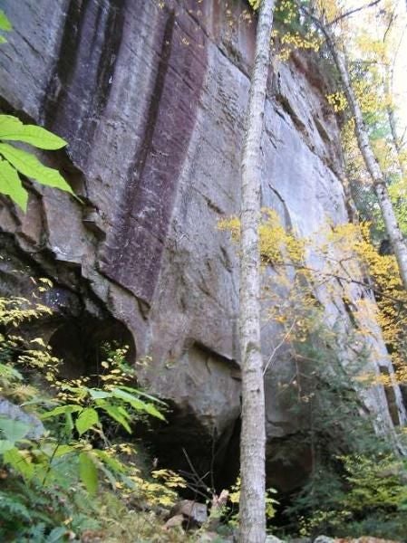 Vertical Cliff Walls None