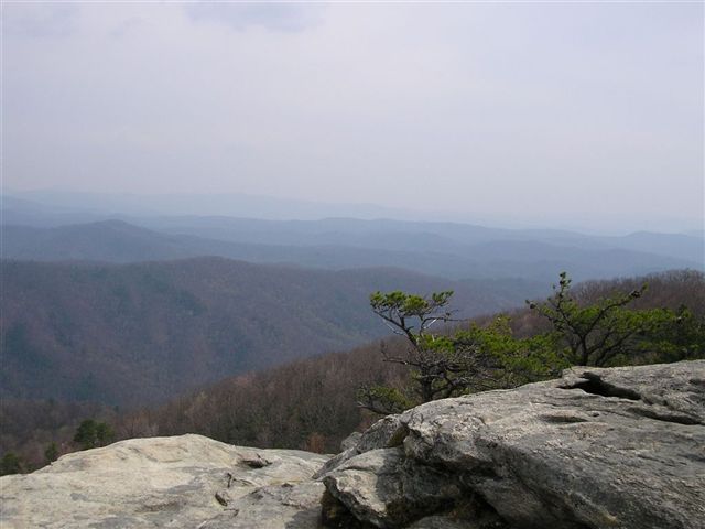 View looking east None