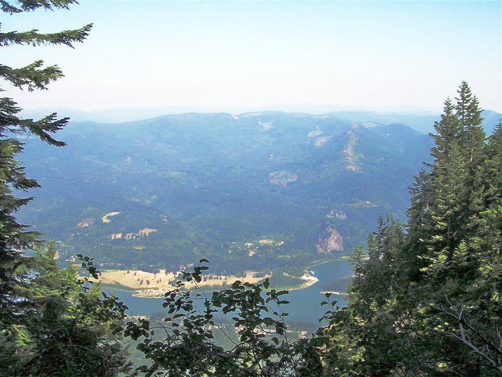 View north of the Columbia River Gorge None
