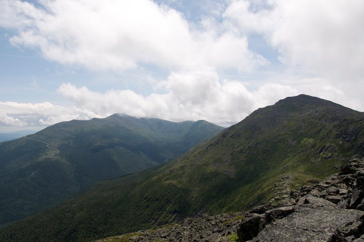 View of Adams and Mt. Washington from Mt. Madison None