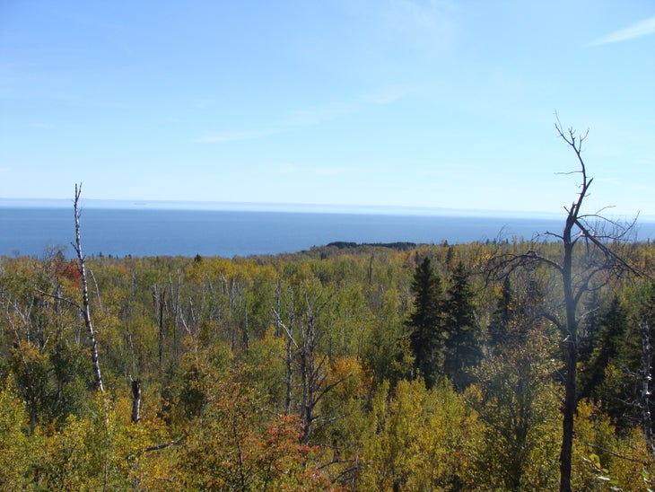 View of the lake from Bread Loaf Ridge None