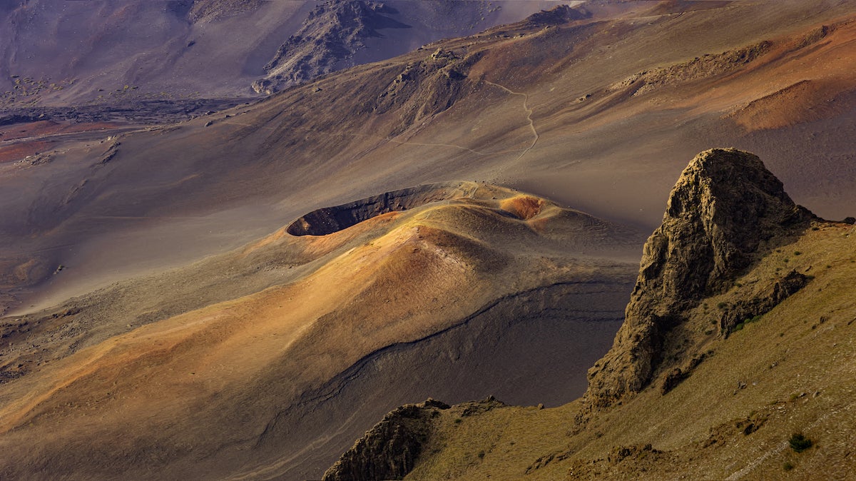 Cinder Cone in Haleakala Crater In Haleakala National Park