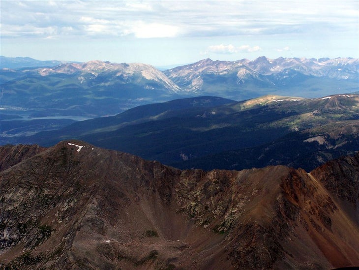 Western views from Grays summit None