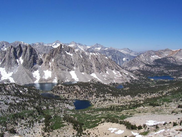 View West from Kearsage Pass None