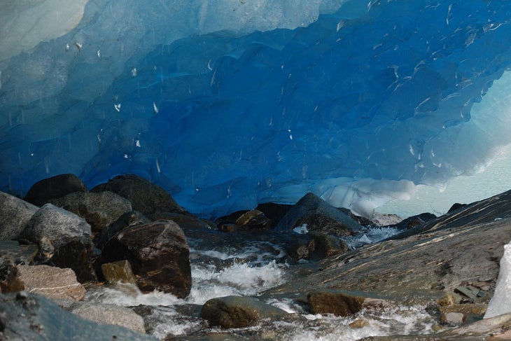 Mendenhall Ice Caves, Tongass National Forest, Juneau, AK A glacier and ice caves in a rain forest? It’s true—the 12-mile long Mendenhall Glacier is located in Tongass National Park where the diverse…