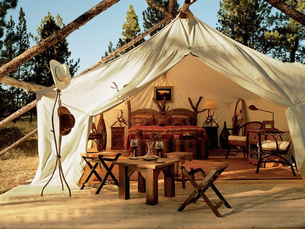 You don't know what glamping is, nor do you care. glamping