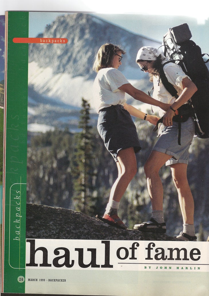 Your pack has an external frame. External Frame Pack