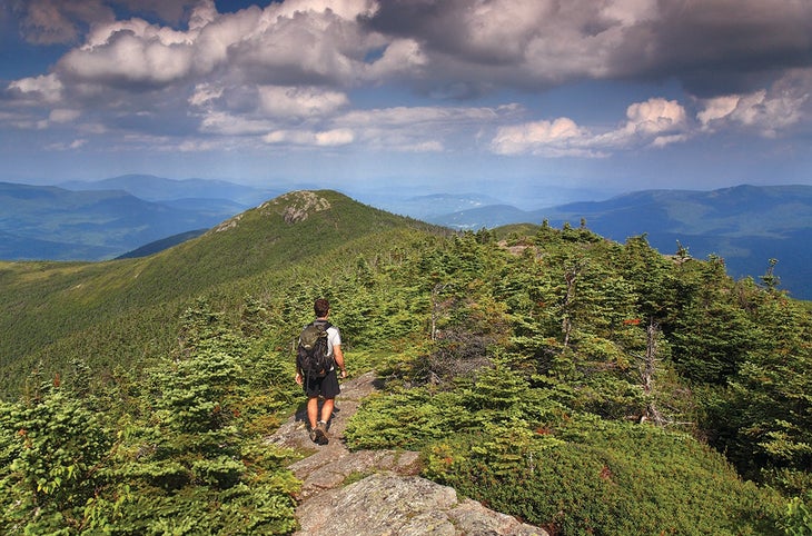 Goose Eye Mountain Empty promises: Find North Country beauty without the Presidential Range's crowds on the summit of Maine's 3,862-foot Goose Eye Mountain. [photo: Tim…