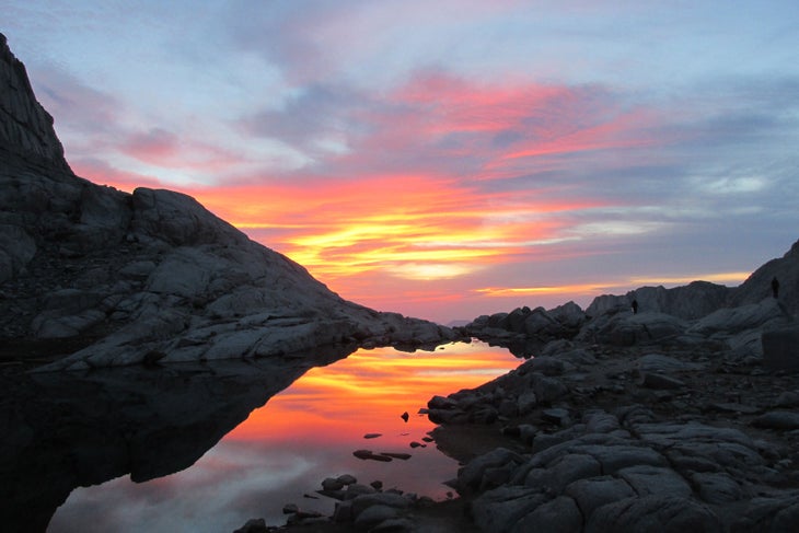 High Sierra Trail Sunset James Garner of Palm Springs, CA took this photo on the last morning of his trip on the High Sierra Trail. We agree when he says \