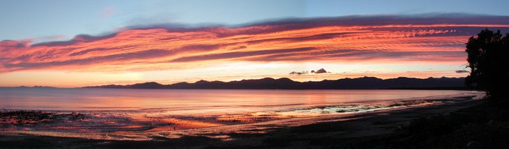 Ruby Bay, New-Zealand George Mansfield of Henderson, NV travelled to the South Island of New Zealand to experience and photograph this sunrise over Ruby Bay.