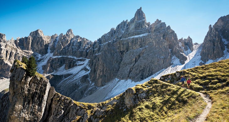 High into the Dolomites The Alta Via 2's well-kept trails lead high into the Dolomites, where trekkers can climb sheer cliffs protected by cable-and-ladder via ferratas.…