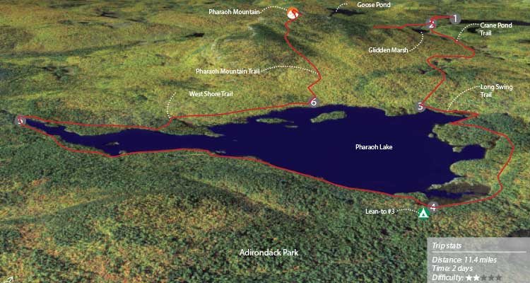 "image of pharaoh lake loop hike by google"