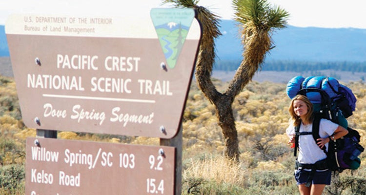 "Reese Witherspoon portrays Cheryl Strayed on the set of Wild"