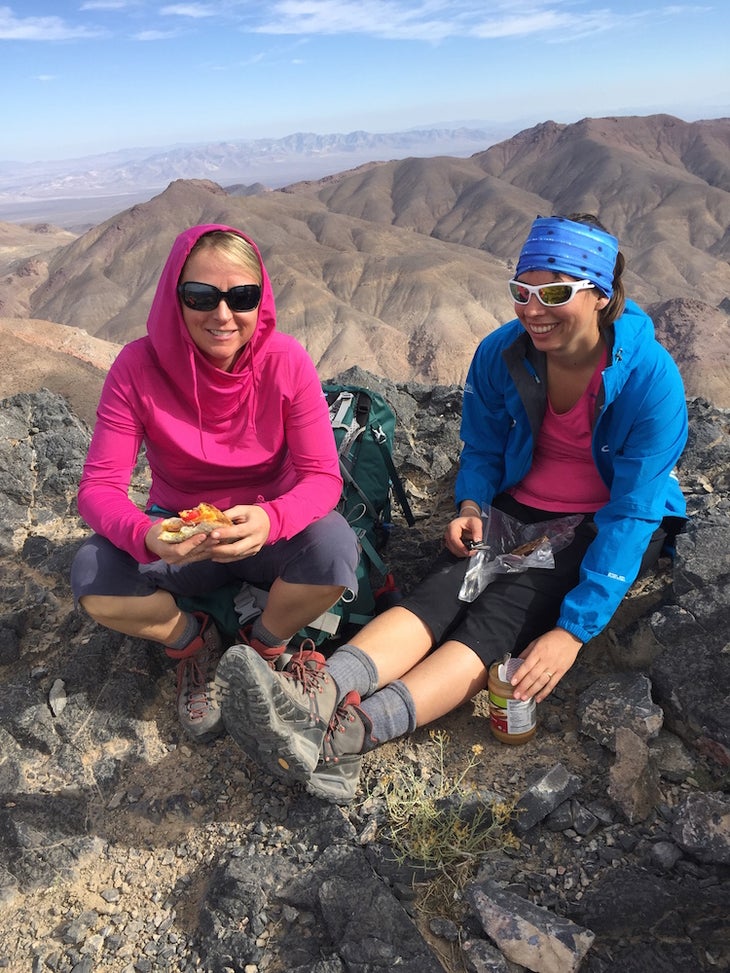 Lunch at the summit. None