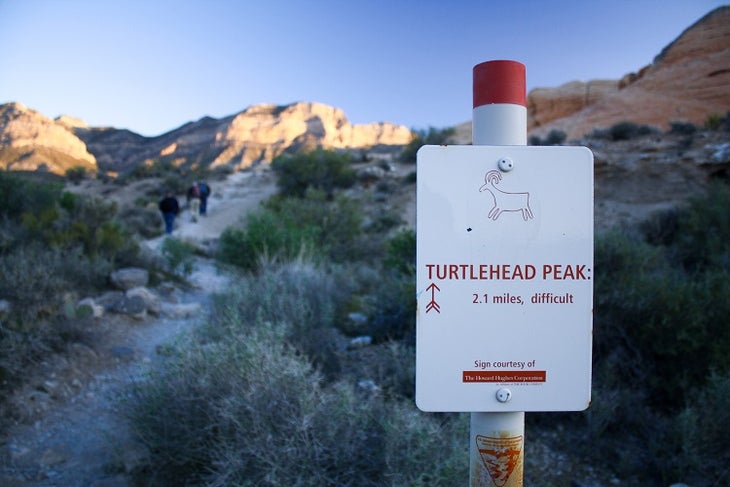 Turtlehead Peak Trail Sign Turtlehead Peak Trail Sign