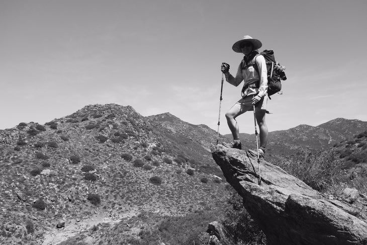 Week One I stand on a rock near mile 25, taking in the beautiful vistas. Photo: Avry Martinson