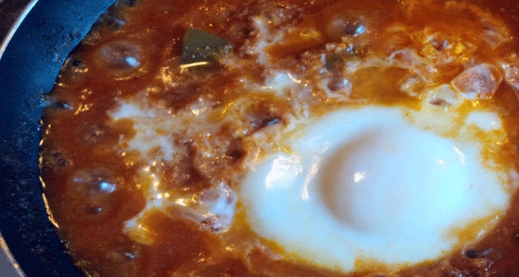 Huevos Rancheros We promise: make this recipe and you’ll be singing a happy tune while watching your buddies eat their instant oatmeal. Make this recipe.