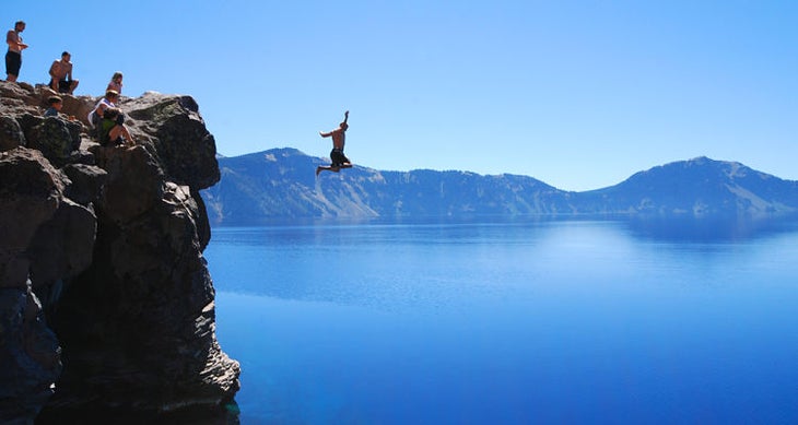 Jump in a lake Powder runs/ Flickr