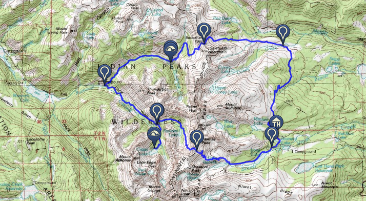 "Indian Peaks Two Pass"