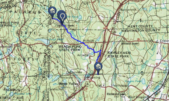 Providence, RI: North-South Trail, Arcadia Management Area