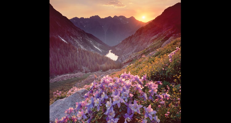 "Ruby Basin, Wiminuche Wilderness, Colorado Specs: F /32, 1 sec, Graduated Neutral-Density Filter, Tripod. Photo by Glenn Randall"