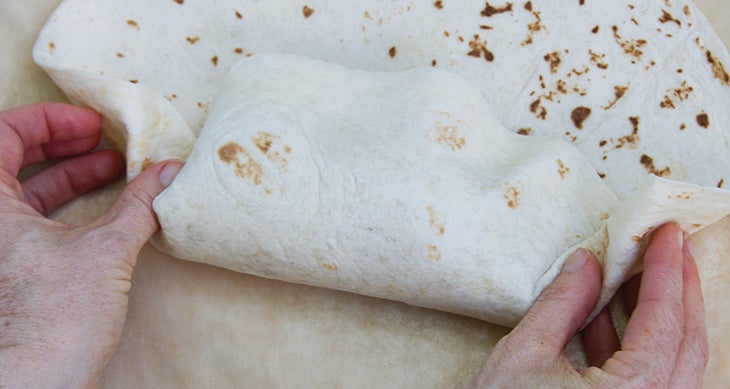 Start to fold the sides in. Photo by Jenny Jakubowski