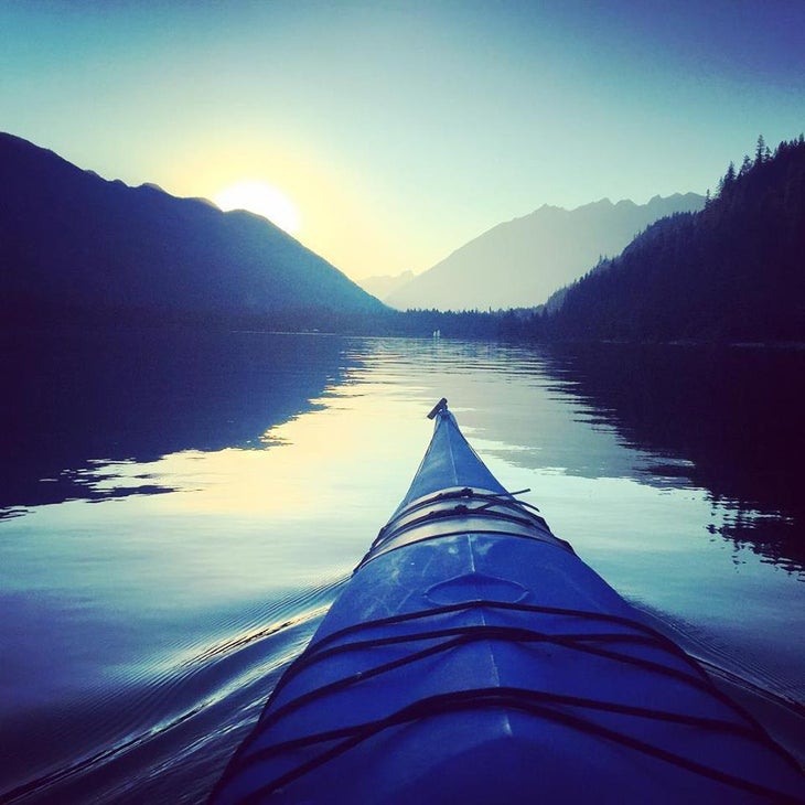 Kayaking on Lake Chelan Kayaking on Lake Chelan