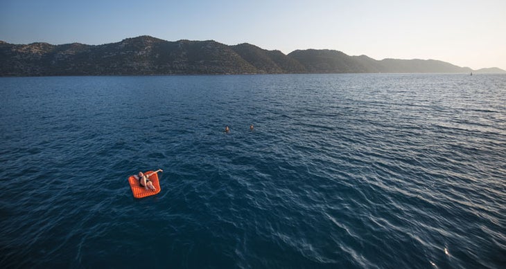 Swim Break turkey's lycian way